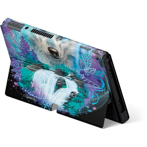Night Wolf by Sheena Pike Nintendo Switch OLED (2021) Skin
